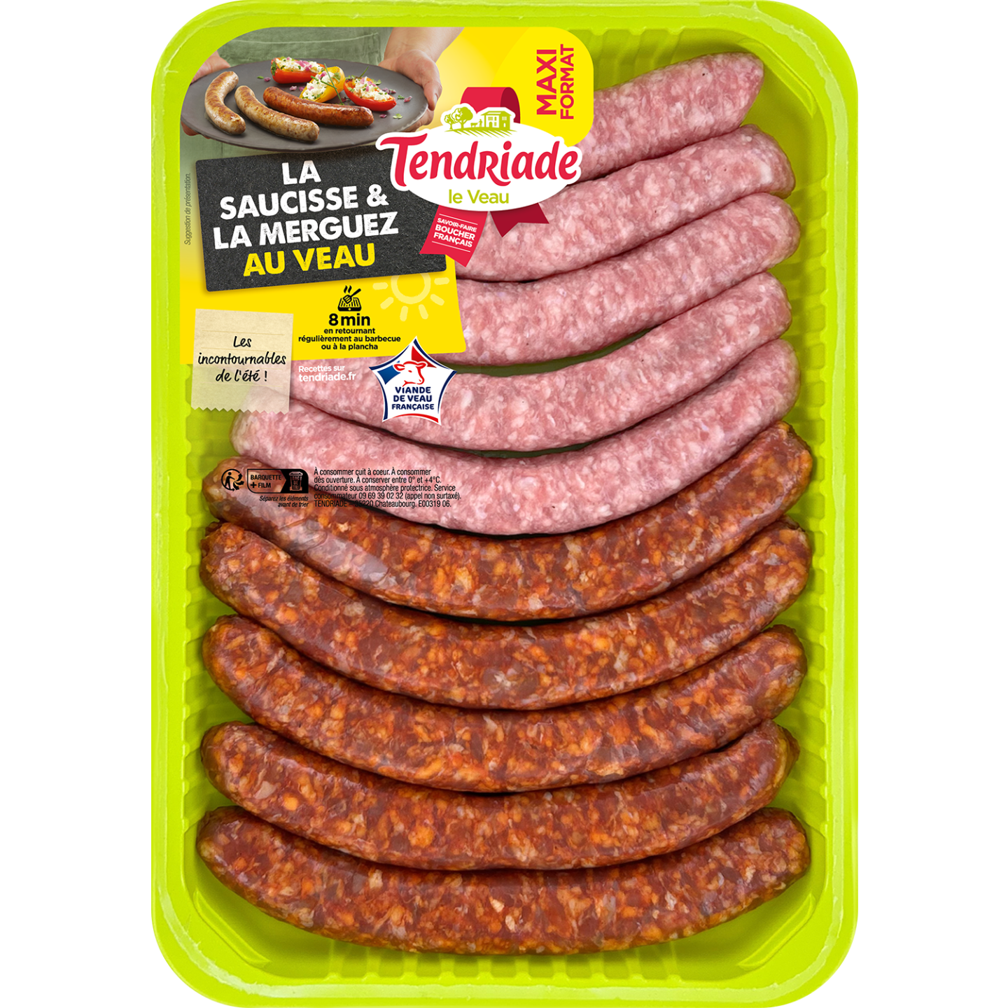La saucisse & la merguez de veau