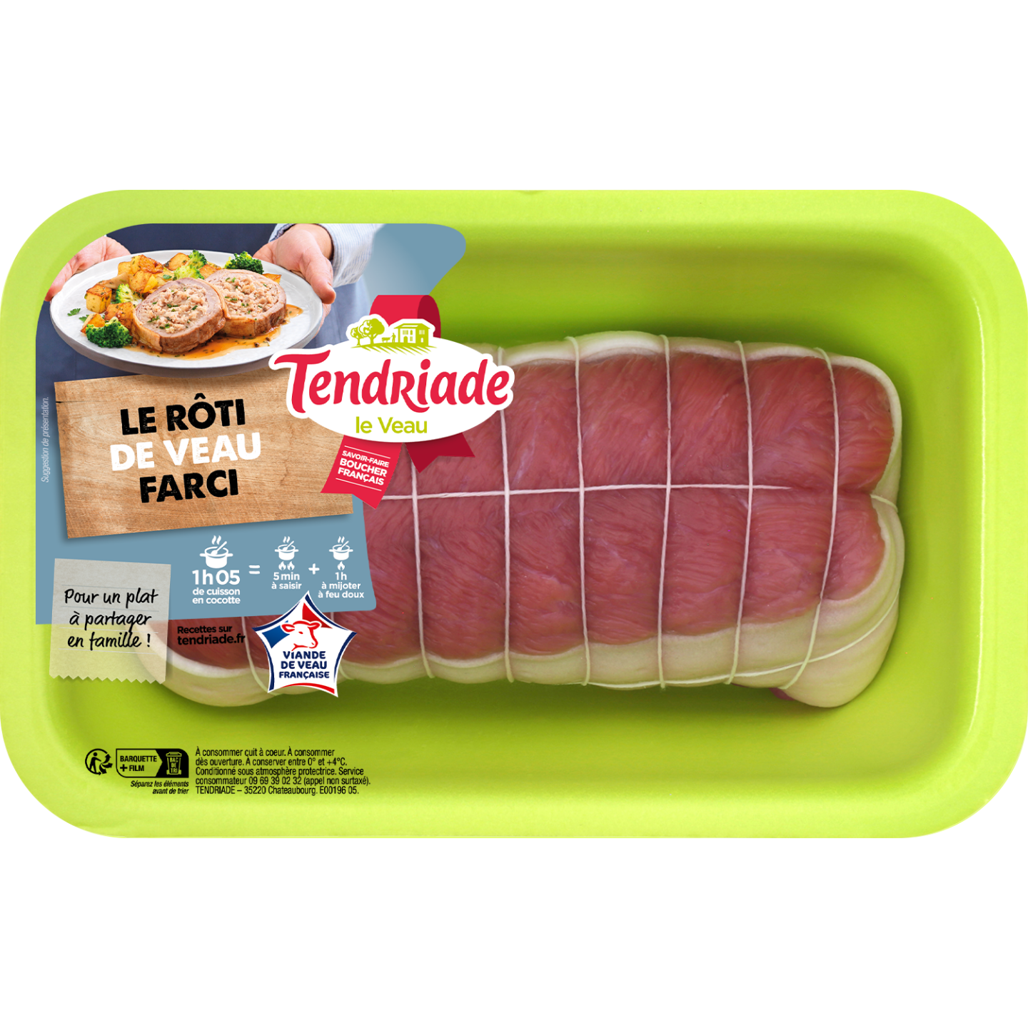 Le rôti de veau farci