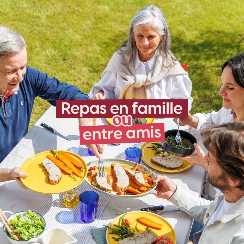 Repas en famille ou entre amis